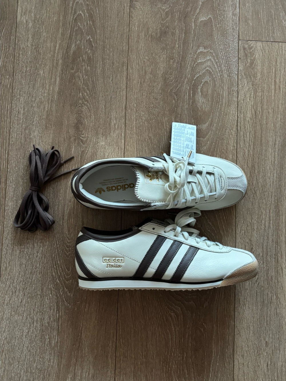 Adidas Italia 70s Off White and Brown Men’s size 8.5